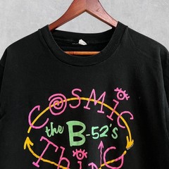Vintage B52s Cosmic Thing 80s Band Concert Tour T Shirt 1989 Sz Large Rockabilly