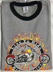 Vintage Choppers For Life Live To Ride Ride To Live Belton Shirt USA Excellent