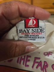 1992 copyrightGary Larson / The Far Side artworkMade in USA Bay Side tag