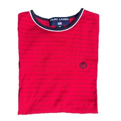 Vintage Polo Sport Shirt Womens Large Ralph Lauren Contrasting Trim Preppy 90s M