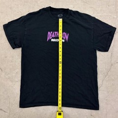 Death Row Records Graphic T-Shirt Black Purple Logo Electric Chair Mens Small