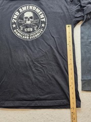 Hot Leathers Men’s Black 2nd Amendment Homeland Security T-Shirt. Size L