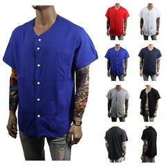 Men Baseball T-Shirt Cotton Jersey Plain Solid Sports Team Raglan Tee S-3XL