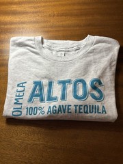 Tequila T-Shirt Altos Olmeca 100% Agave Sz Large Soft Poly, Cotton, Rayon Mix