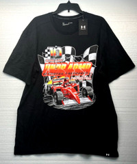 UNDER ARMOUR HOOPS FINISH LINE RACING BASKETBALL SHIRT SIZE XL Black