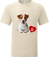 Jack Russell Dog Pet Heart Family Novelty T Shirt Various Colours And Sizes