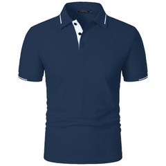 Men Breathable Summer Polo Shirt Beach Casual Tshirt Top Daily Fit Tee Gym Gift