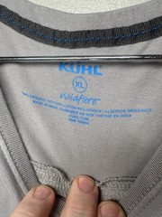 Kuhl Wildfibre Deer Valley Logo T Shirt Mens XL Gray Organic Cotton Tee