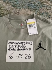 NWT Nike Air Jordan Jumpman EMB T-Shirt Spruce Fog Black Mens Size S FREE SHIP!!