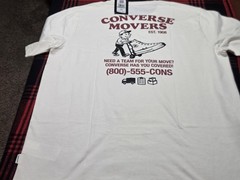 NWT Converse Men’s Beige Graphic Print Shortsleeve T-Shirt