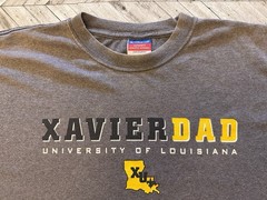 VTG Champion T-Shirt Mens XL Gray Louisiana University School College Sports Dad