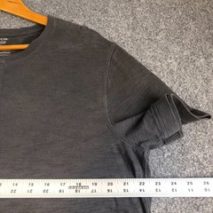 Vince Henly Shirt Mens Extra Large Gray 100% Cotton Short Sleeve Soft Casual