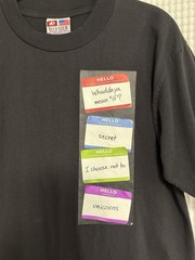 US Post Office Logo Funny Name Tag Graphic Tshirt Adult Medium pop culture