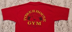 Vintage Powerhouse Gym Detroit Michigan Weightlifting Muscle T-Shirt Sz M USA