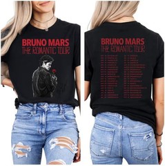 Bruno The Romantic Tour 2026 Vintage Concert Graphic Tee