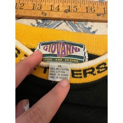 Vintage Giovanni Grambling State University Tigers Shirt Mens XL HBCU Black Gold