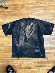 WE11DONE SS 2020 Multi-Bleach Splatter Logo Oversized T-Shirt