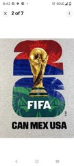 FIFA Official Licensed World Cup 2026 Graphic T- Shirt S/S New with Tag MEDIUM