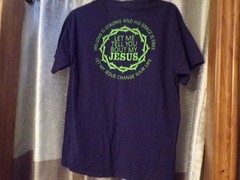 Three Jesus shirts L/XL Unisex: Two Gildan, Shaka Active/ Two are New.