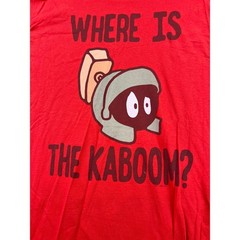 Fruit of the Loom Looney Tunes Marvin the Martian Red Graphic T-Shirt Mens XL
