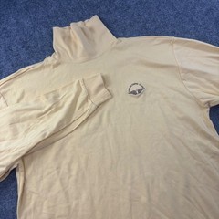 VTG Overton Turtleneck XL Yellow The Olympic Club Embroidered Cotton Mens