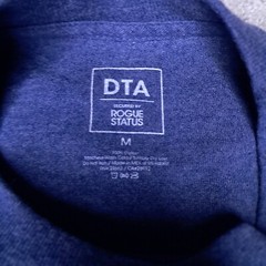 DTA Posse Rogue Status T-shirt Mens Medium Blue Brass Knuckles Rob Dyrdek Y2k