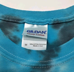 New Tie Dye Men’s T-Shirt Blue Gray Adult Medium Multicolor Summer Spider