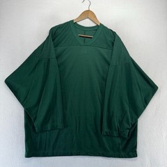 Vintage CCM Hockey Jersey Mens 2XL Green Blank Front Training 45 Long Sleeve 90s