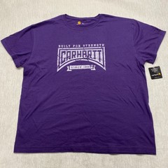 Carhartt Built for Strength T-Shirt Mens XL Purple Graphic Print Cotton Comfort