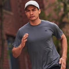 Mission Unisex Short Sleeve Performance Shirt Charcoal-Large