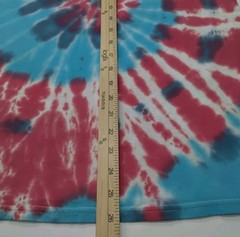 New Tie Dye Mens Small T-Shirt Blue Red Multicolor Summer Swirl Spiral