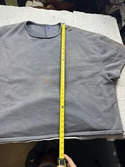 Men’s YZY Gap Yoke Faded Shirt 3XL Cotton Stone Grey Oversized