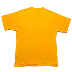 Vintage 90s Maryland Puff Print T Shirt Mens Large Yellow Deer Animal Tultex Tee