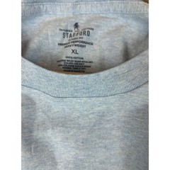 Stafford Mens Classic Fit Heavyweight Shirt XL Heather Light Blue Minimalist NWT