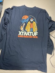 XTRATUF Men’s Large Long Sleeve Graphic (on back) Tee Alaska Fishing Black