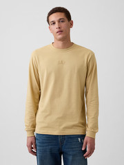 $35 GAP Everyday Soft Relaxed Logo Men’s Cotton T-Shirt Size M Yellow NWT