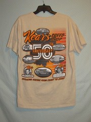 Kear’s Speed Shop 50th Anniversary T-Shirt Large Rick Ferkel Tiffin Ohio