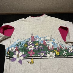 Vintage Hummingbird Shirt Birding Spring Nature All Over Print Garden Flower 90s