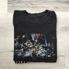 Nirvana Unplugged In New York Shirt MD 18.5” X 27” Black Set List On Back Cobain