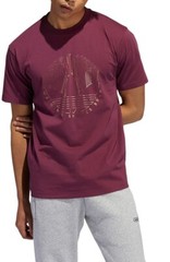 Adidas Originals Deco Trefoil T-Shirt Victory Crimson/Gold Men’s Large XL BNWT
