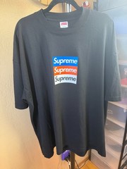 Supreme Asspizza Triple Box Logo Knicks Championship Tee Black 2XL BRAND NEW