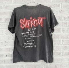 Vintage 1999 90s Slipknot Self Titled First Album Promo Tour Tee Faded Metal M