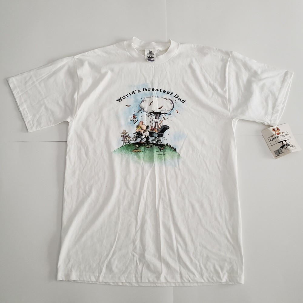 Gary Patterson Collection “World’s Greatest Dad” White shirt Weekend Chef