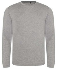 AWDis JT002 Long Sleeve Tri-Blend Ribbed Crew Neck T-Shirt