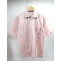 Vintage MARIO GIOVANNI Italy Short Sleeve Polo T-Shirt Pink M Made in Japan Rare