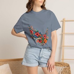 Psychedelic Hibiscus Manta Graphic Tee