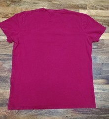 Hollister California Men’s T-Shirt Red Embroidered Logo Spellout Short Sleeve M