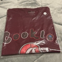 Cookies SF Medium Cookies Original LOGO T SHIRT Burgundy Authentic NEW