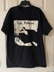 Black Short Sleeve Tshirt With “Lull Patterns” Design No Tag Fits Like XL
