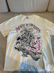 Warren Lotas Down By The River T-Shirt White XL Rare Graphic Tee